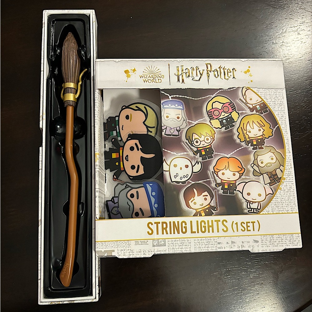 HARRY POTTER string lights & wand pen